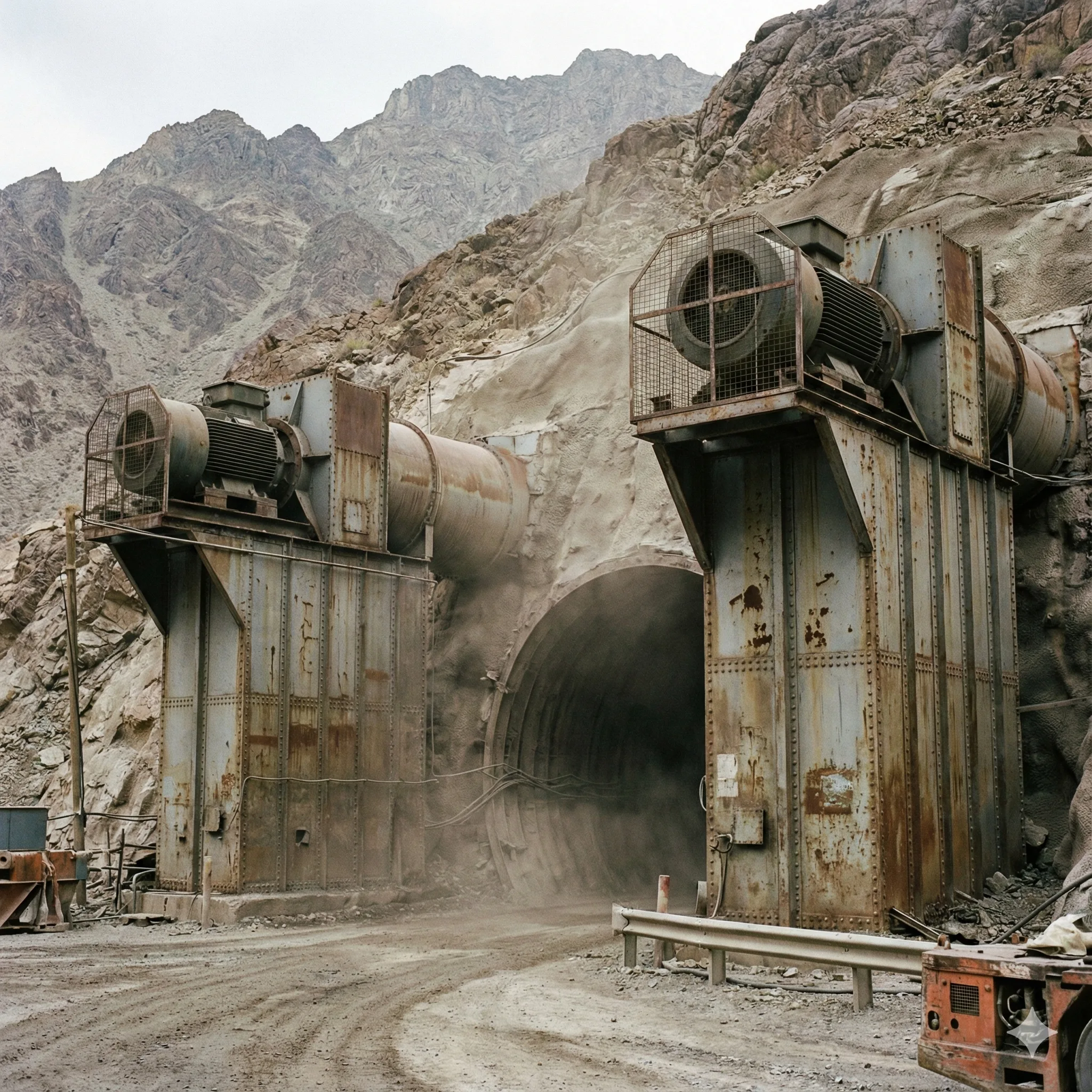 mine ventilation fan controlled by VFD.