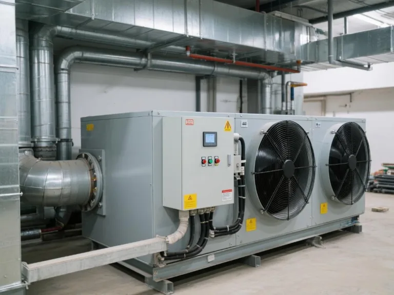 Variable frequency drive installed in HVAC air handler unit for speed control