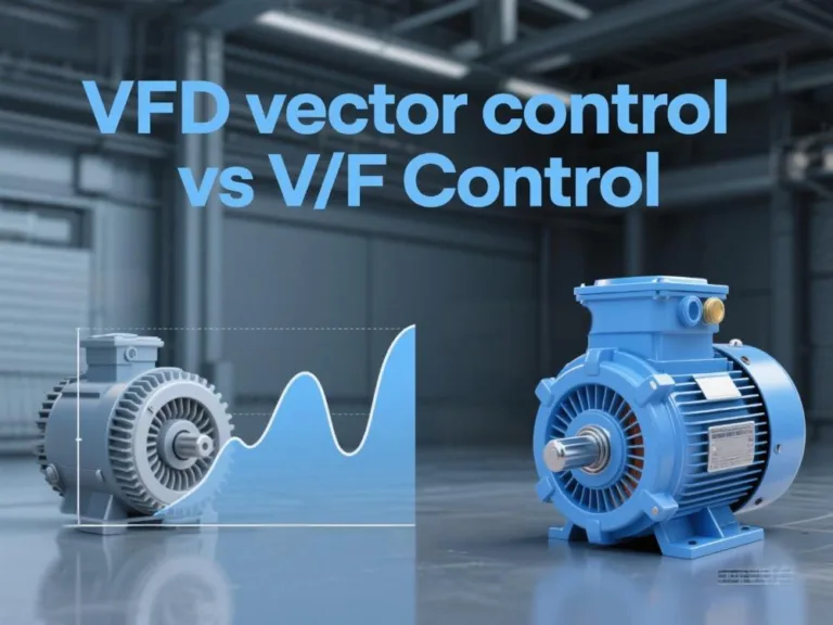 VFD vector control vs V/F control explained with AC motor control diagram